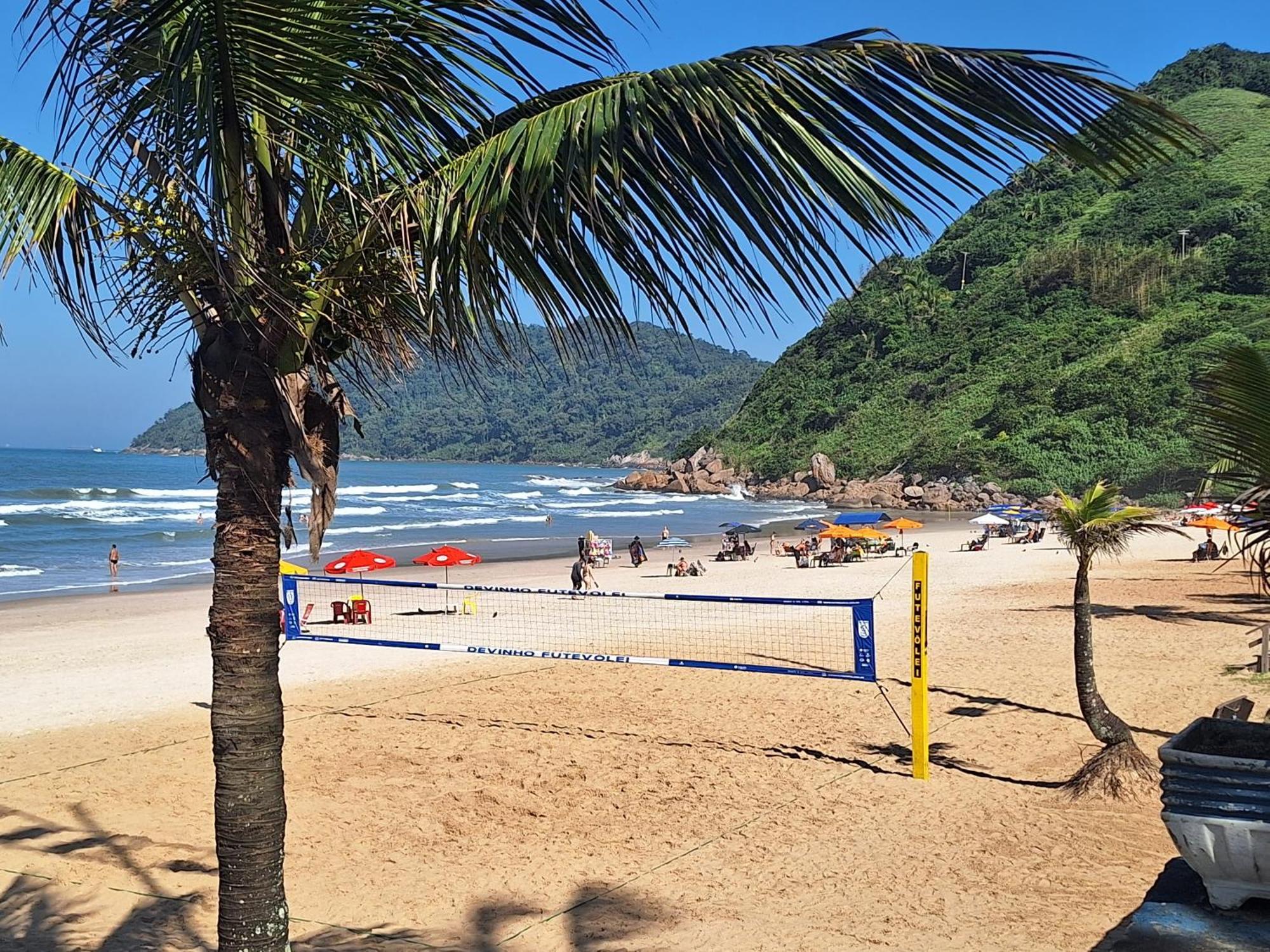 Duplex Pe Na Areia, Praia Do Tombo - Guaruja/Sp. Esterno foto