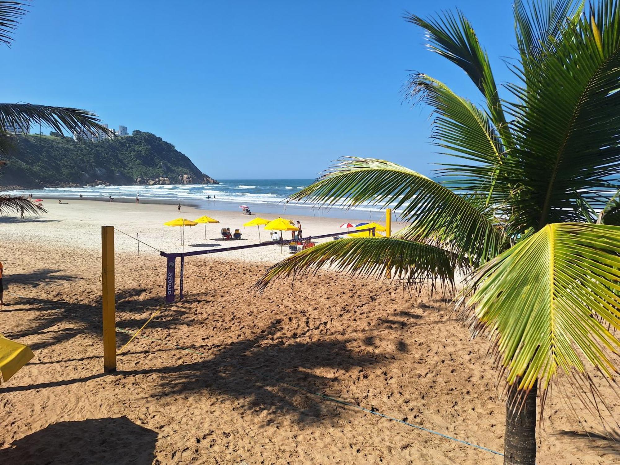 Duplex Pe Na Areia, Praia Do Tombo - Guaruja/Sp. Esterno foto